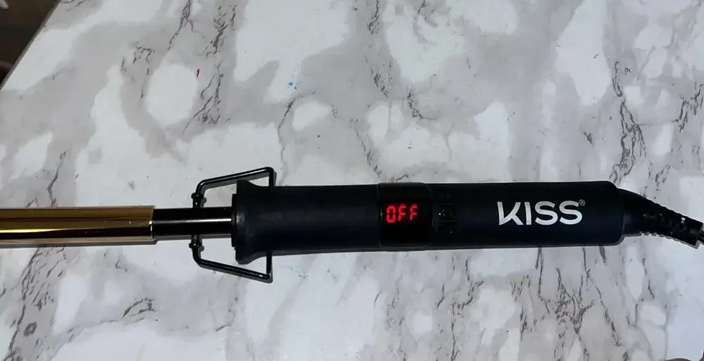 KISS Professional LED Display Gold Ceramic Pressing Comb